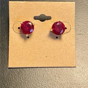 Kate Spade Garnet Gumdrop Earrings